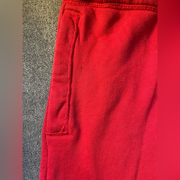 Abercrombie Kids Red Fleece Lined Sweatpants - Size 13/14 - Picture 7 of 9